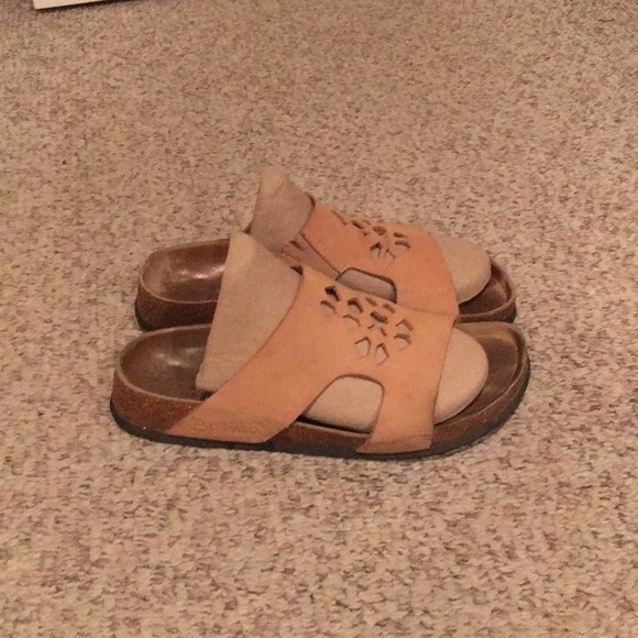 Birkenstock Shoes - Birkenstock Tan Betula strappy Sandals size 8